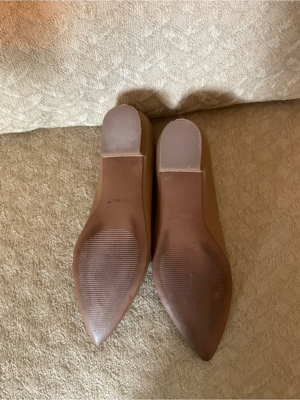 Vionic Pointed-Toe Flats in Light Brown - Picture 5 of 6